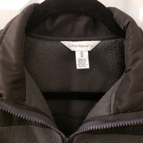 NWOT Calvin Klein Fleece Jacket Sweater Soft - Picture 3 of 4